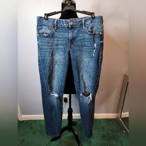Old Navy Size 12 Dark Wash Distressed Jeans